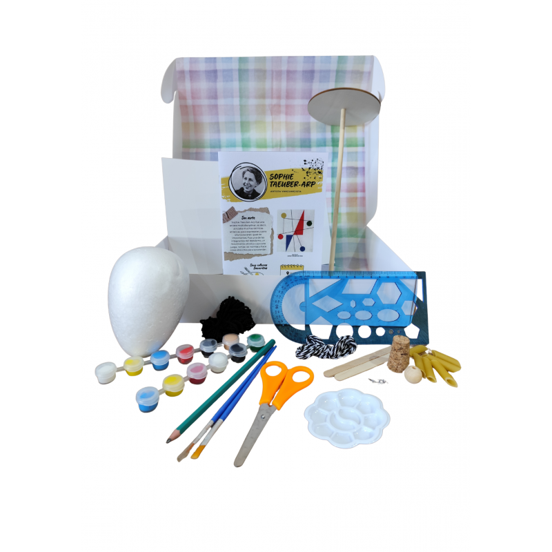 Caja de Arte Sophie Taeuber-Arp para Niños | Actividades Creativas y Educativas